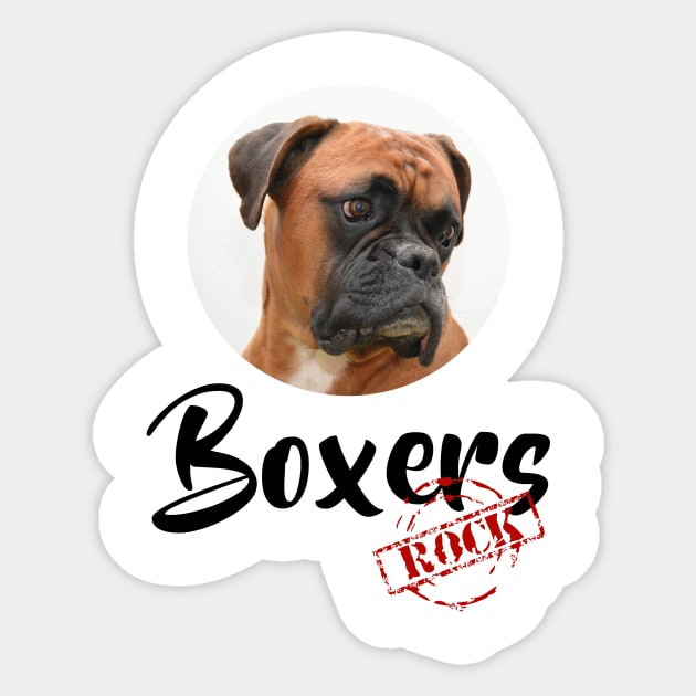 Boxers Rock! Sticker by Naves